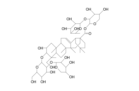 3-O-[.alpha.-L-Arabinopyranosyl-(1->2).beta.-D-glucopyranosyl]-bayogenin-28-[.alpha.-L-rhamnopyranosyl-(1->2).alpha.-L-arabino