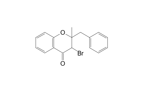 2-Methyl-2-benzyl-3-bromochroman-4-one