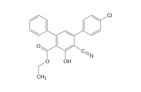 4-chloro-6'-cyano-5'-hydroxy[m-terphenyl]-4'-carboxylic acid, ethyl ester