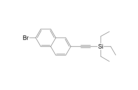 2-(6-Bromanylnaphthalen-2-yl)ethynyl-triethyl-silane