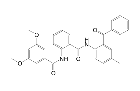 N-(2-[(2-Benzoyl-4-methylanilino)carbonyl]phenyl)-3,5-dimethoxybenzamide