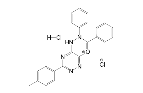 7-(p-Methylphenyl)-2,3-diphenyl-1,2,4-triazino[5,6-e]-1,3,4-oxadiazinium chloride hydrchloride salt