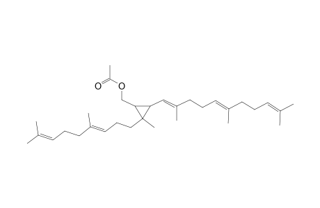 Acetic acid 2-((E)-4,8-dimethyl-nona-3,7-dienyl)-2-methyl-3-((1E,5E)-2,6,10-trimethyl-undeca-1,5,9-trienyl)-cyclopropylmethyl ester