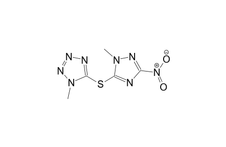 1-methyl-5-[(1-methyl-3-nitro-1H-1,2,4-triazol-5-yl)sulfanyl]-1H-tetraazole