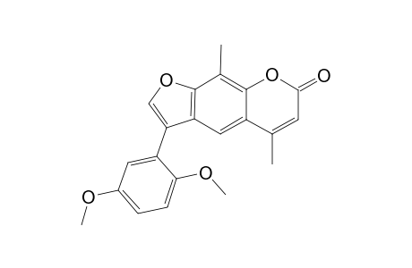 3-(2,5-dimethoxyphenyl)-5,9-dimethyl-7-furo[3,2-g][1]benzopyranone