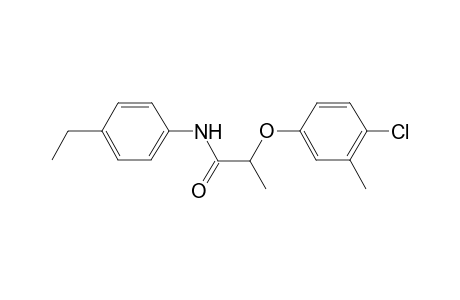 2-(4-chloro-3-methylphenoxy)-N-(4-ethylphenyl)propanamide