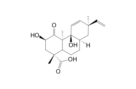 2-beta,9-.alpha.-Dihydroxy-1-oxo-13-epi-(ent)-pimara-11,15-dien-19-oic Acid