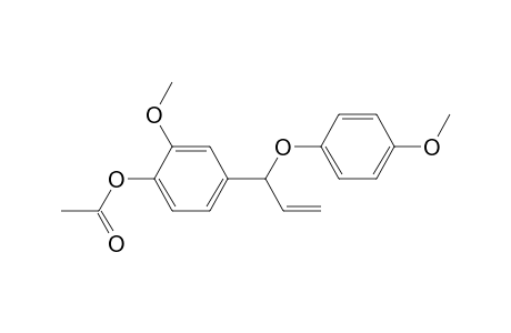 Phenol, 2-methoxy-4-[1-(4-methoxyphenoxy)-2-propenyl]-, acetate