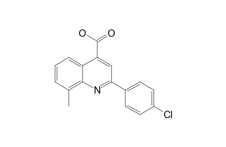 2-[p-Chlorophenyl]-8-methylcinchoninic acid