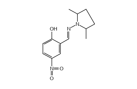 2-[N-(2,5-DIMETHYL-1-PYRROLIDINYL)FORMIMIDOYL]-4-NITROPHENOL