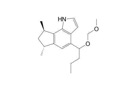 (trans)-4-[1'-(Methoxymethyl)oxybutyl]-6,8-dimethyl-1,6,7,8-tetrahydrocyclopent[g]indole