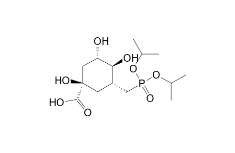 [1R-(1.alpha.,3.alpha.,4.beta.,5.alpha.)]-1,3,4-Trihydroxy-5-[(diisopropoxyphosphinyl)methyl]cyclohexan-1-carboxylic acid