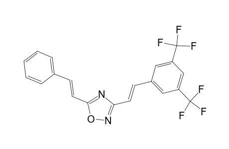 1,2,4-Oxadiazole, 3-[2-(3,5-ditrifluoromethylphenyl)ethenyl]-5-(2-phenylethenyl)-