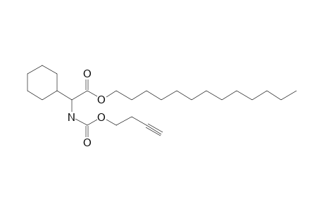 Glycine, 2-cyclohexyl-N-(but-3-yn-1-yl)oxycarbonyl-, tridecyl ester