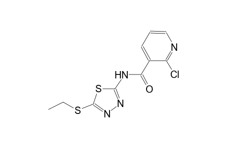 2-chloro-N-[5-(ethylsulfanyl)-1,3,4-thiadiazol-2-yl]nicotinamide
