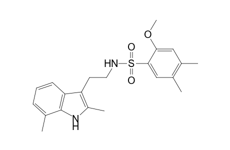 N-[2-(2,7-dimethyl-1H-indol-3-yl)-ethyl]-2-methoxy-4,5-dimethyl-benzenesulfonamide