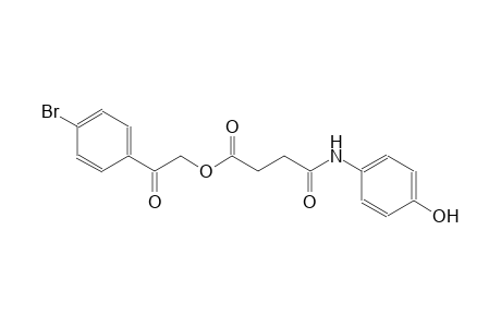 2-(4-bromophenyl)-2-oxoethyl 4-(4-hydroxyanilino)-4-oxobutanoate