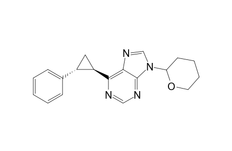 6-(trans-2-Phenylcycloprop-1-yl)-9-(tetrahydro-2H-pyran-2-yl)-9H-purine