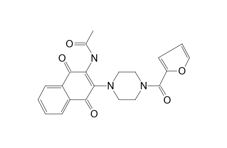 N-{3-[4-(2-furoyl)-1-piperazinyl]-1,4-dioxo-1,4-dihydro-2-naphthalenyl}acetamide