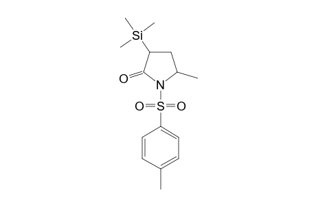 5-METHYL-1-[(4-METHYLPHENYL)-SULFONYL]-3-TRIMETHYLSILYL-2-PYRRORIDINONE;MAJOR-ISOMER