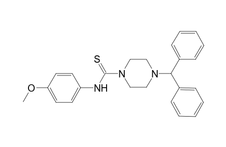 4-benzhydryl-N-(4-methoxyphenyl)-1-piperazinecarbothioamide