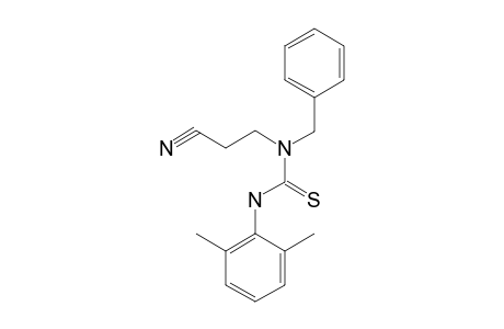1-benzyl-1-(2-cyanoethyl)-2-thio-3-(2,6-xylyl)urea