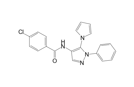 N-[1'-Phenyl-5'-(pyrrol-1"-yl)-1H-pyrazol-4'-yl]-4-chlorobenzamide