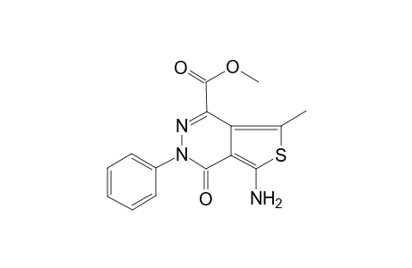 Methyl 5-amino-7-methyl-4-oxo-3-phenyl-3,4-dihydrothieno[3,4-d]pyridazine-1-carboxylate
