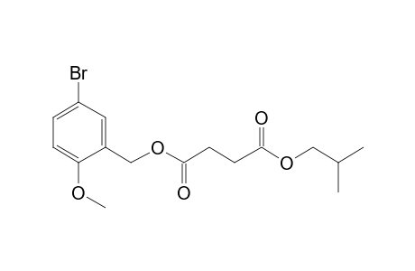 Succinic acid, 5-bromo-2-methoxybenzyl isobutyl ester