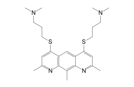 4,6-BIS-[(DIMETHYLAMINOPROPYL)-THIO]-2,8,10-TRIMETHYLPYRIDO-[3,2-G]-QUINOLINE