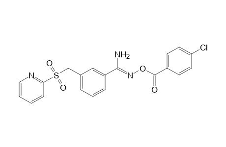 O-(p-chlorobenzoyl)-alpha-[(2-pyridyl)sulfonyl]-m-toluamidoxime
