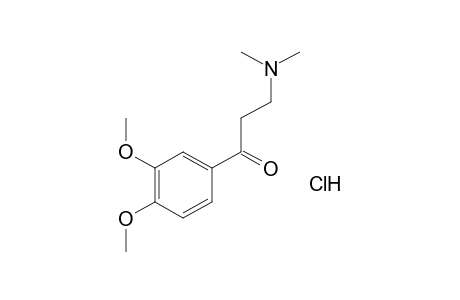 3',4'-dimethoxy-3-(dimethylamino)propiophenone hydrochloride
