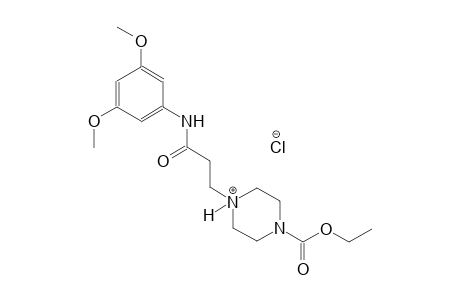 piperazinium, 1-[3-[(3,5-dimethoxyphenyl)amino]-3-oxopropyl]-4-(ethoxycarbonyl)-, chloride
