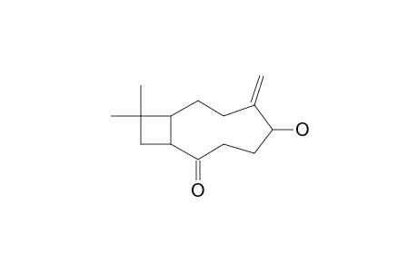 5-Hydroxy-10,10-dimethyl-6-methylenebicyclo[7.2.0]undecan-2-one