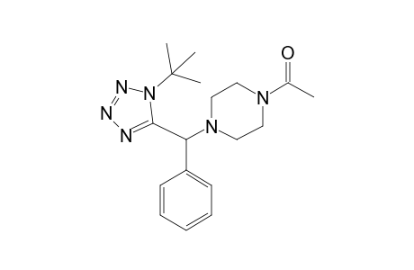 1-(4-((1-(Tert-butyl)-1H-tetrazol-5-yl)(phenyl)methyl)piperazin-1-yl)ethan-1-one