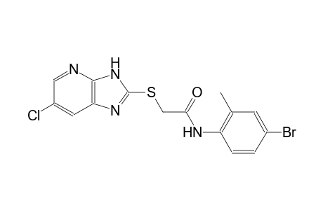 N-(4-bromo-2-methylphenyl)-2-[(6-chloro-3H-imidazo[4,5-b]pyridin-2-yl)sulfanyl]acetamide