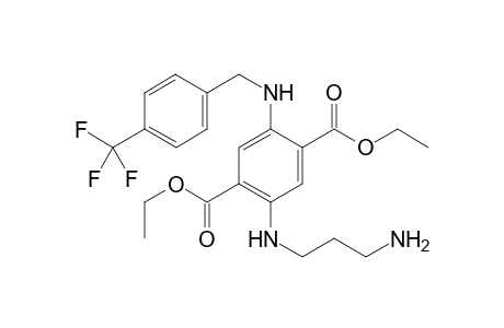 Diethyl 2-[(3-aminopropyl)amino]-5-[4-(trifluoromethyl)benzylamino]terephthalate