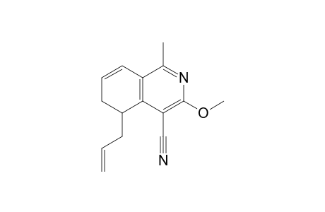 4-Cyano-1-methyl-3-methoxy-5-(2-propenyl)-5,6-dihydroisoquinoline