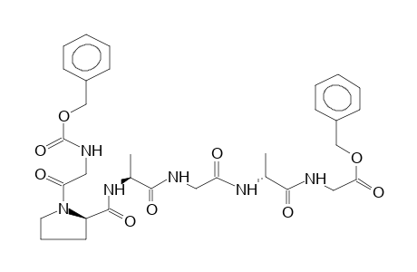 BENZYLOXYCARBONYL-GLYCINE-PROLINE-D-ALANINE-GLYCINE-ALANINE-GLYCINE-O-BENZYL