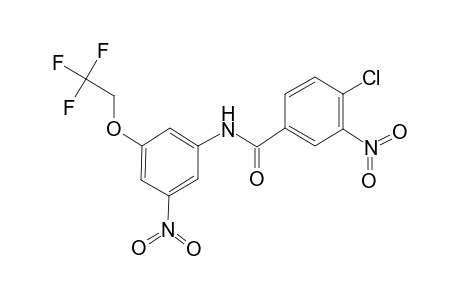 4-chloro-3-nitro-N-[3-nitro-5-(2,2,2-trifluoroethoxy)phenyl]benzamide