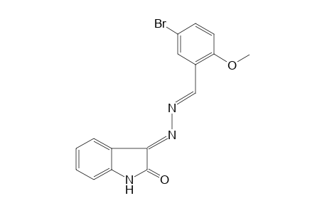 INDOLE-2,3-DIONE, 3-/AZINE WITH 5-BROMO-O-ANISALDEHYDE/