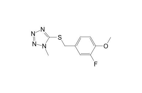 2-Fluoro-4-([(1-methyl-1H-tetraazol-5-yl)sulfanyl]methyl)phenyl methyl ether