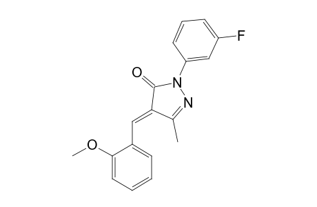 (4E)-2-(3-Fluorophenyl)-4-(2-methoxybenzylidene)-5-methyl-2,4-dihydro-3H-pyrazol-3-one
