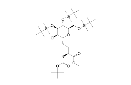 #2;(S)-METHYL-4-[(2R,3R,4R,5R,6R)-4,5-BIS-(TERT.-BUTYLDIMETHYLSILYLOXY)-6-[(TERT.-BUTYLDIMETHYLSILYLOXY)-METHYL]-3-HYDROXYTETRAHYDRO-2H-PYRAN-2YL]-2-(TERT.-BUT