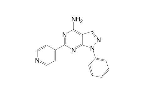 4-amino-1-phenyl-6-(4-pyridyl)-1H-pyrazolo[3,4-d]pyrimidine