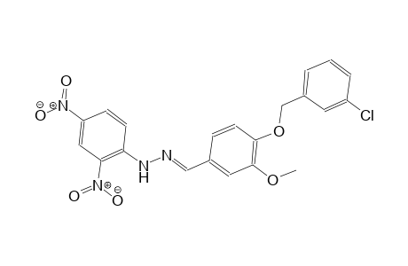 4-[(3-chlorobenzyl)oxy]-3-methoxybenzaldehyde (2,4-dinitrophenyl)hydrazone