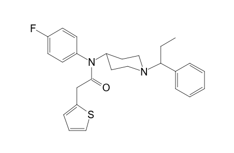 N-4-Fluorophenyl-2-(thiophen-2-yl)-N-[1-(1-phenylpropyl)piperidin-4-yl]acetamide