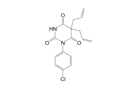 1-(p-chlorophenyl)-5,5-diallylbarbituric acid