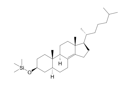 Cholest-8(14)-en-3-ol, (3.beta.,5.alpha.)-, TMS derivative