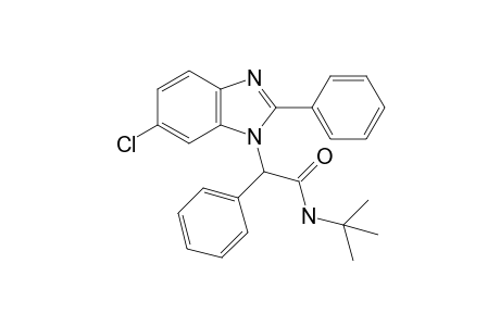 N-(Tert-butyl)-2-(6-chloro-2-phenyl-1H-benzimidazol-1-yl)-2-phenylacetamide